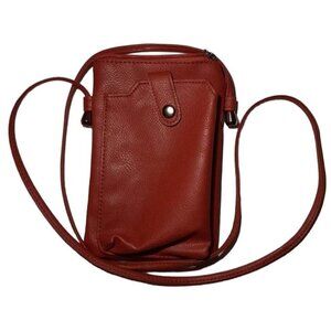 NWT Design Crossbody Retractable Strap Mini‎ Purse Color Brown